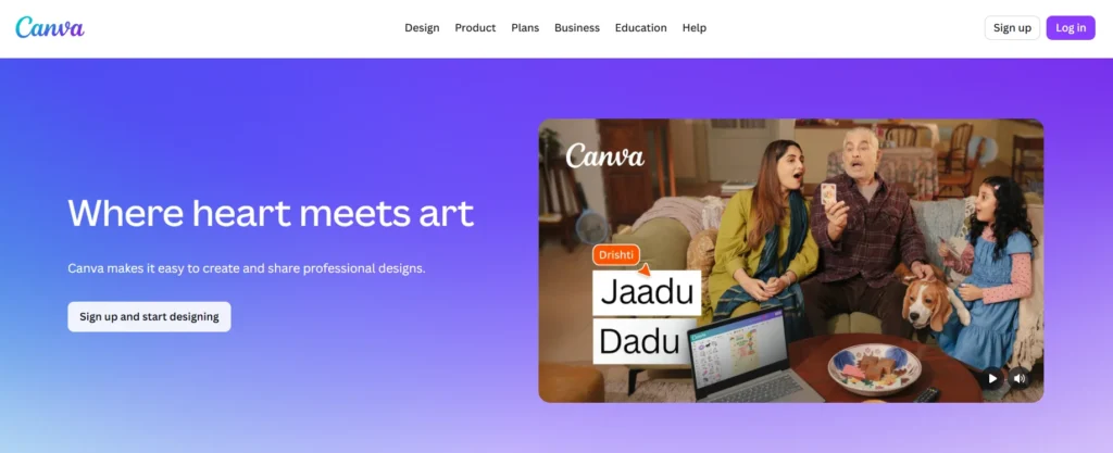 Canva- Best Free AI Productivity Tools
