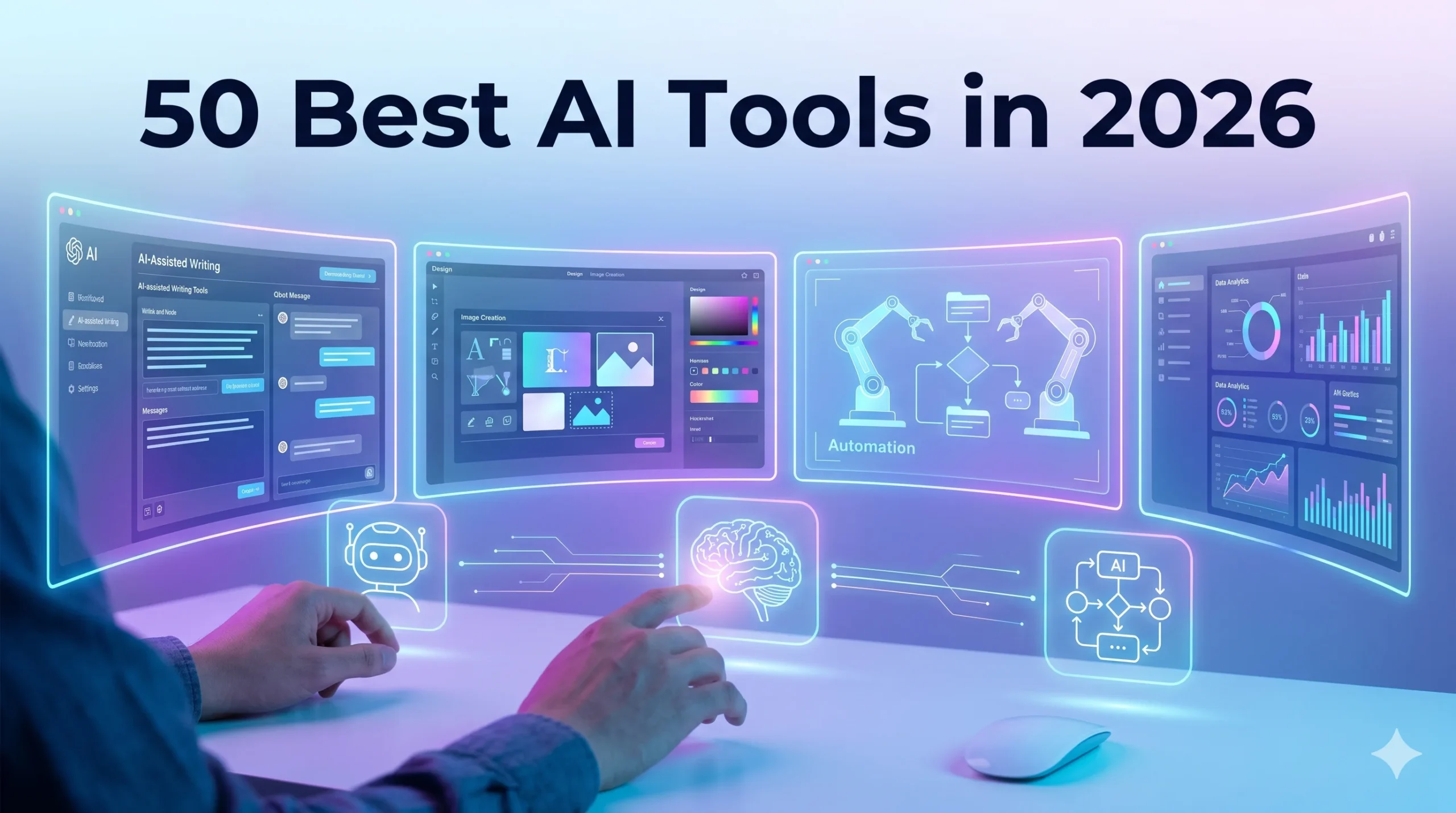 50 Best AI Tools in 2026 (Free & Paid) for Creators, Businesses & Beginners