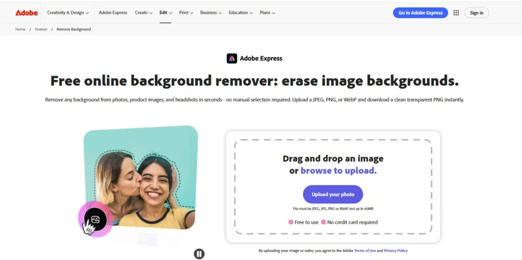 Adobe Express Background Remover