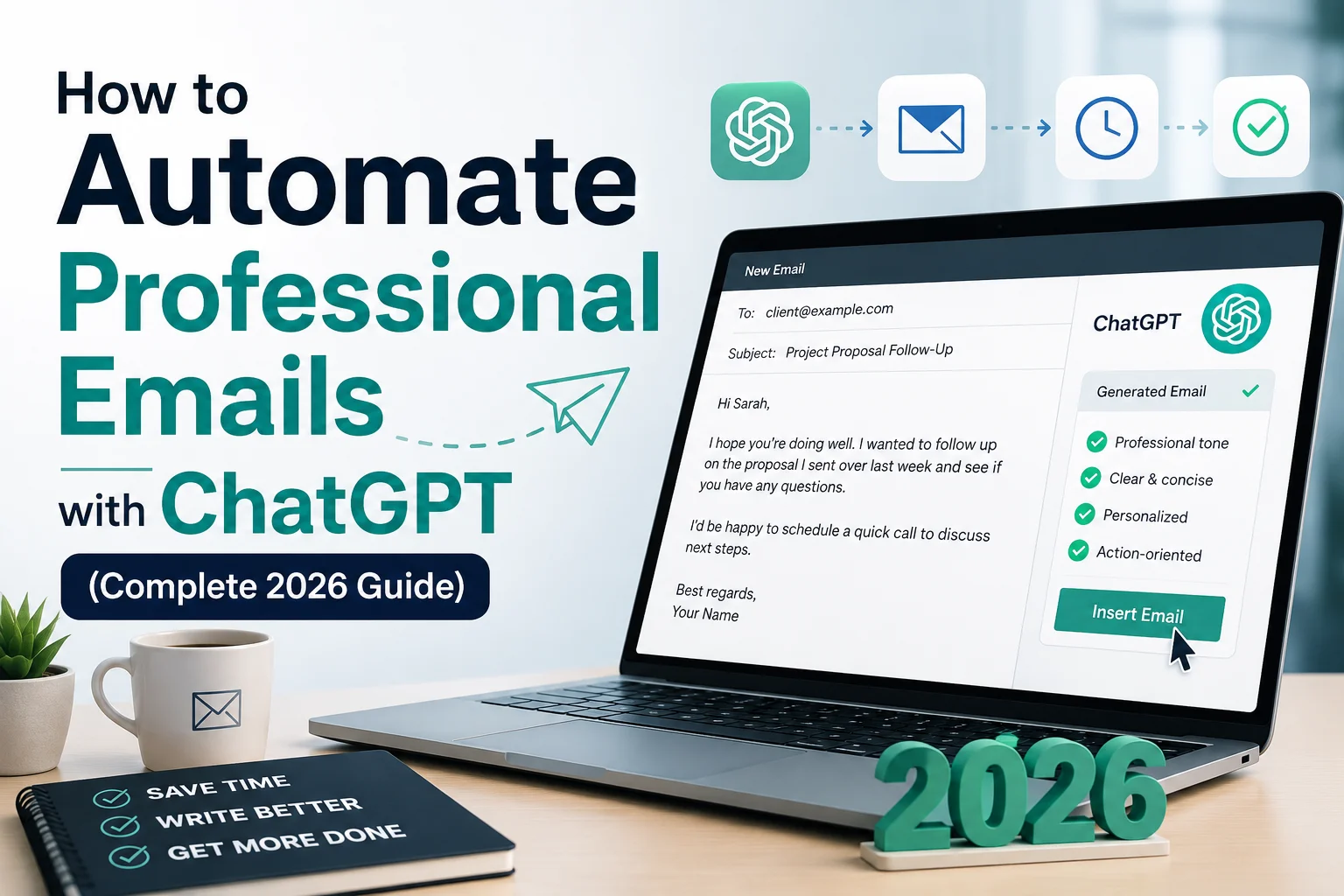 How to Automate Professional Emails with ChatGPT (Complete 2026 Guide)