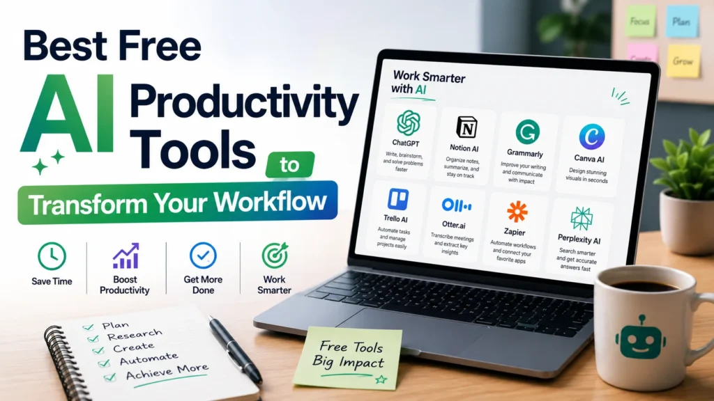 25+ Best Free AI Productivity Tools to Transform Your Workflow in 2026