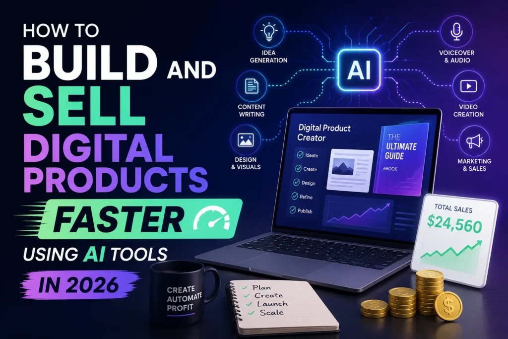 How to Build and Sell Digital Products Faster Using AI Tools in 2026