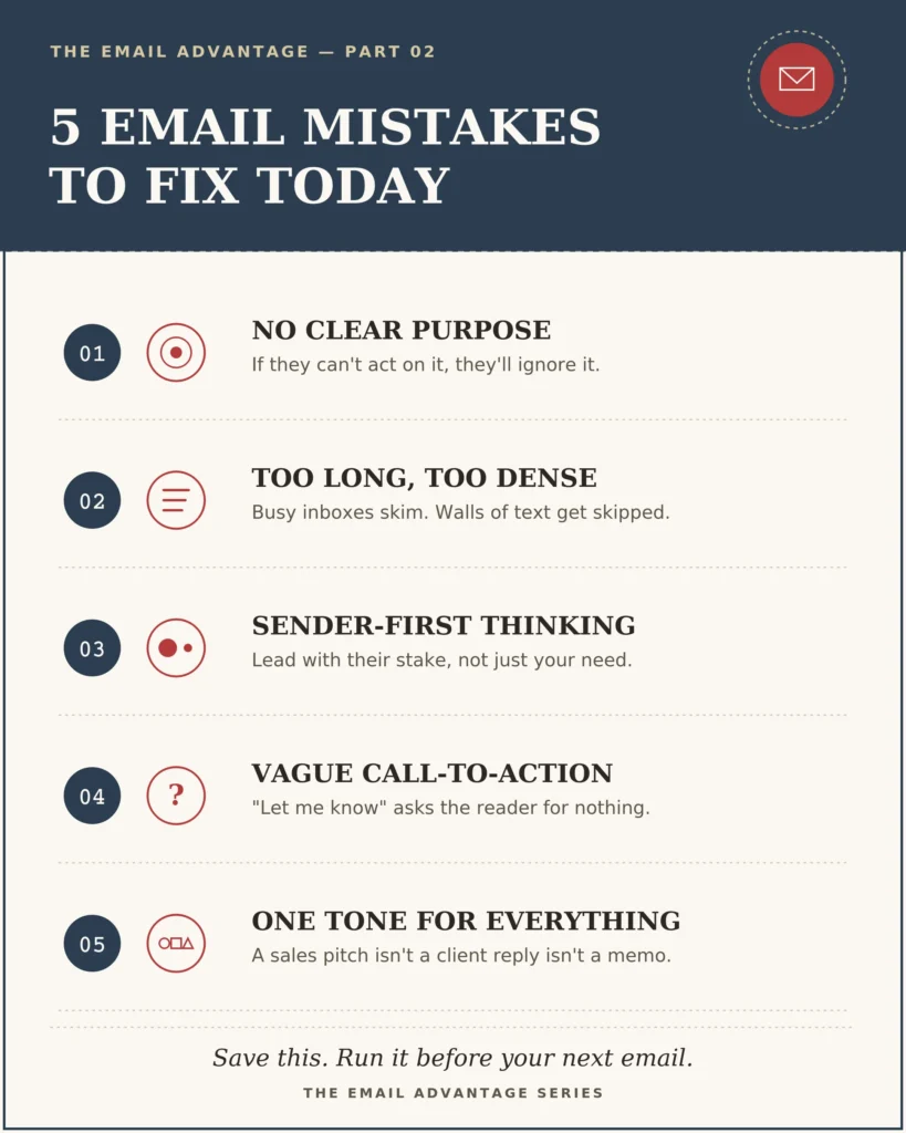 common email mistake